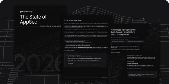 Application Security Report cover