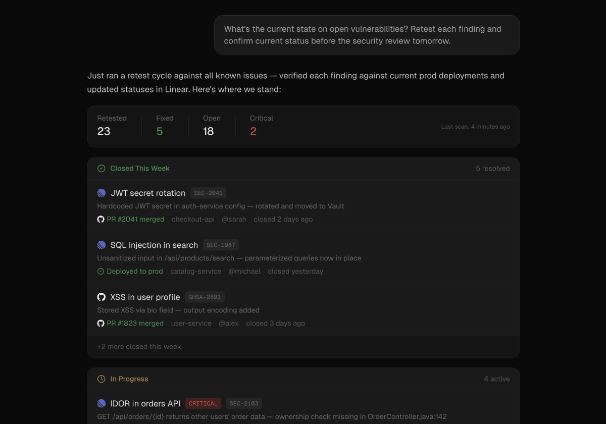 Remediation tracking visualization