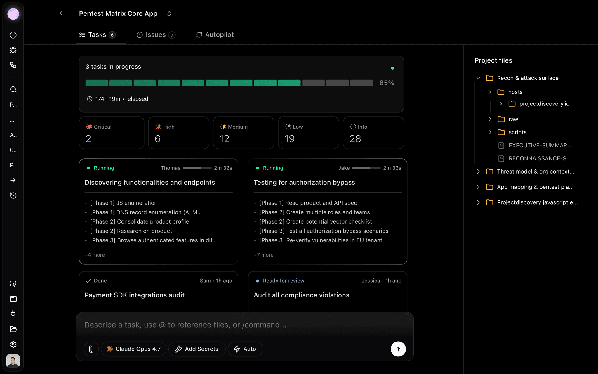 Screenshot of Neo chat