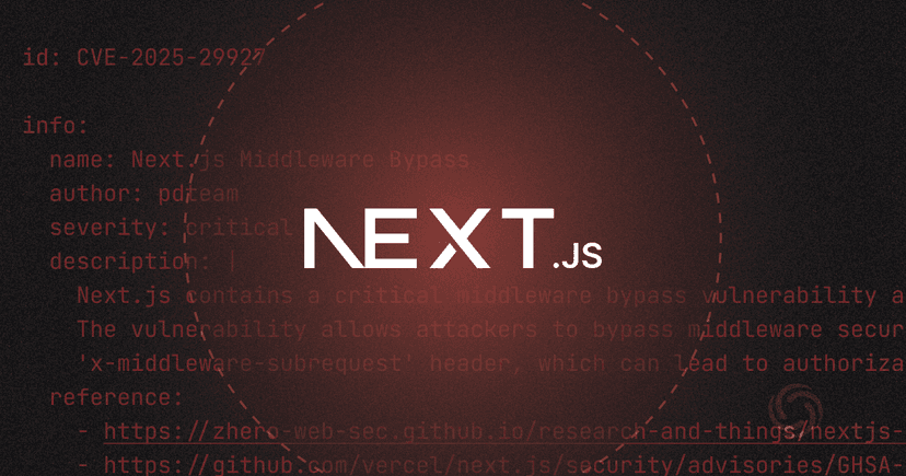 CVE-2025-29927: Next.js Middleware Authorization Bypass - Technical Analysis