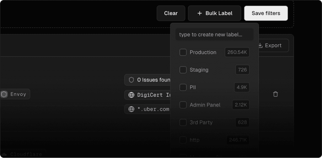 ProjectDiscovery Asset labeling