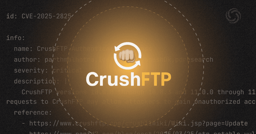 CrushFTP Authentication Bypass - CVE-2025-2825