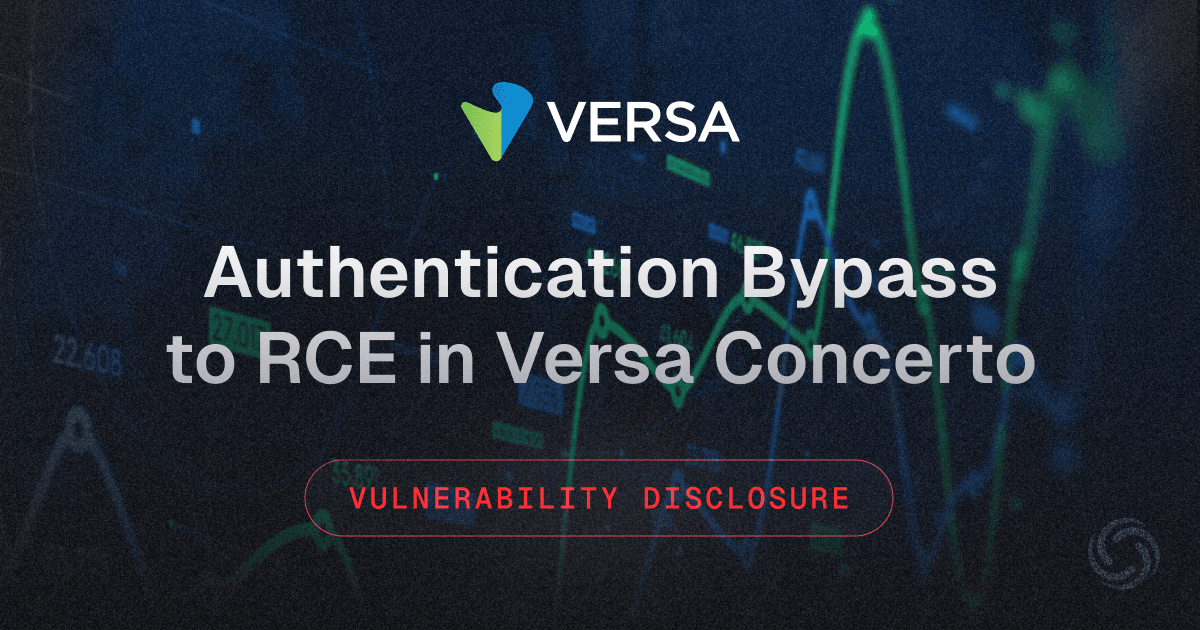 Authentication Bypass to RCE in Versa Concerto